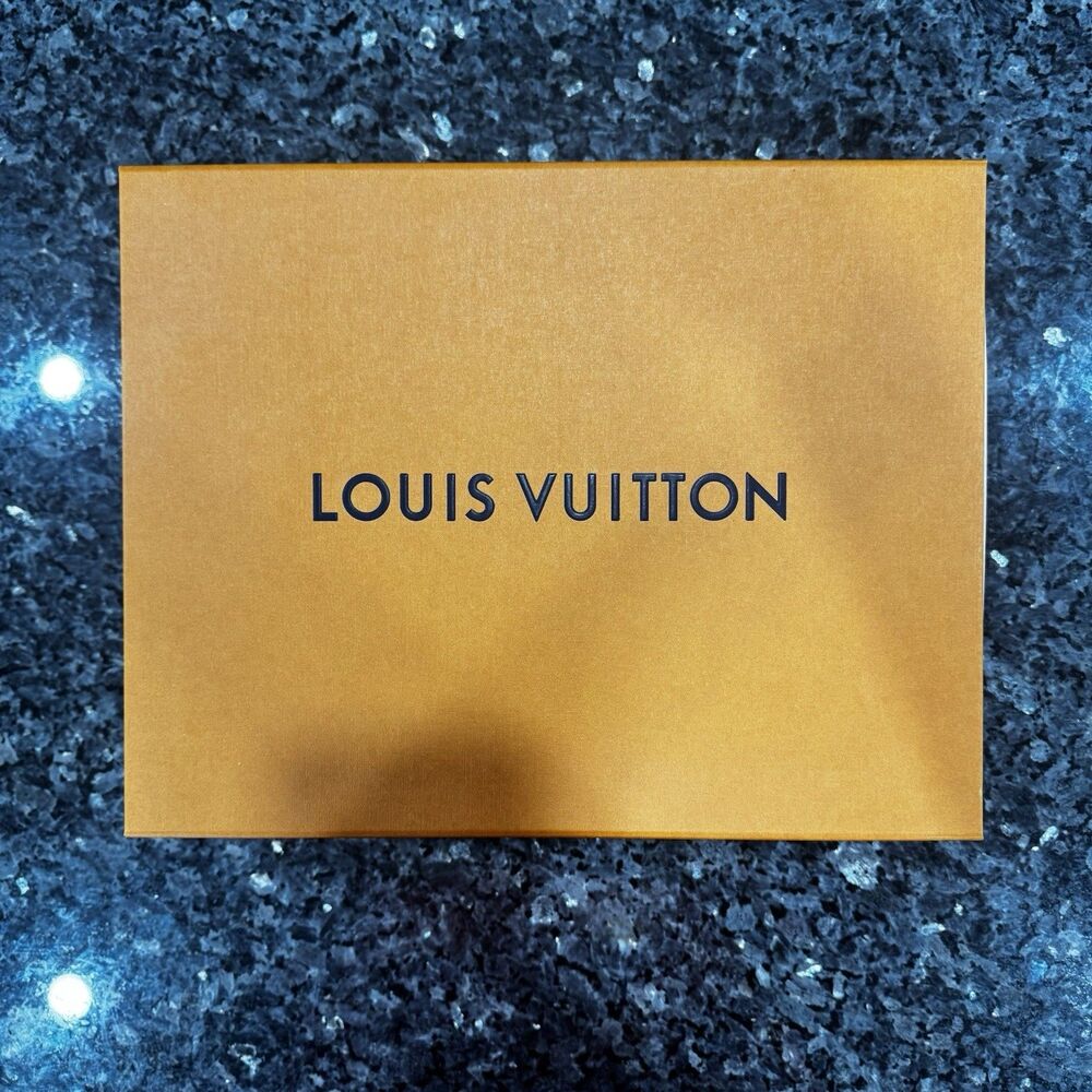 Louis Vuitton Orange Authentic Slide Out Gift Shoe Empty Box 14"x11"x6